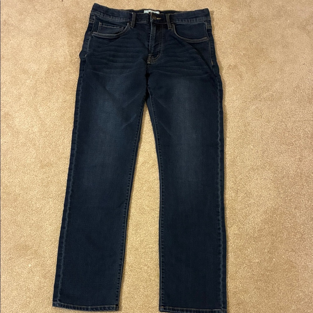 Joseph Abboud Men's Dark Blue Straight Jeans